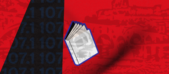 Visuel de l’émission Médiathèque de Village de Radio Ciel Bleu Béziers, dédiée aux livres, à la culture locale et aux médiathèques du territoire.