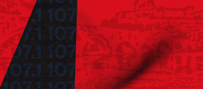 Visuel générique des émissions de Radio Ciel Bleu à Béziers, station locale 107.1 FM